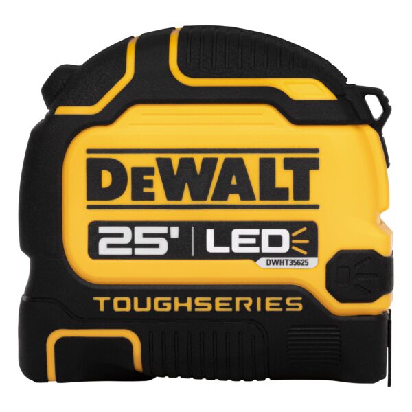 DEWALT TOUGHSERIES™ 25 ft LED Lighted Tape Measure 1