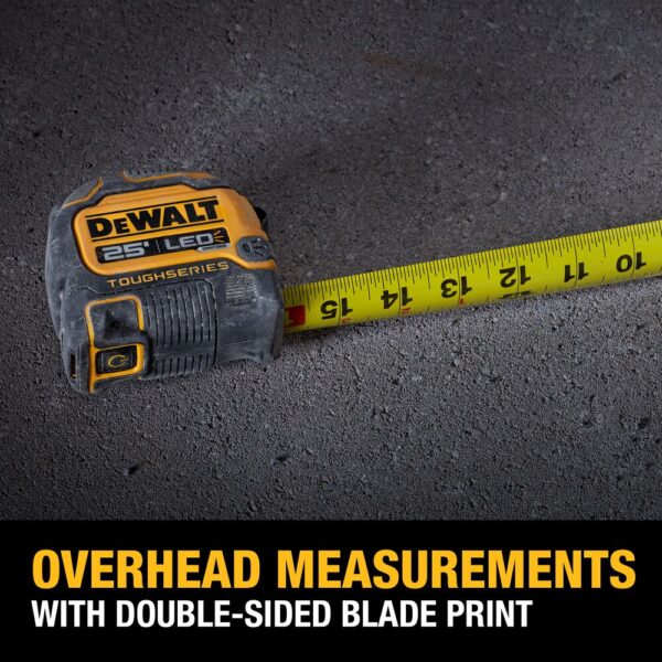 DEWALT TOUGHSERIES™ 25 ft LED Lighted Tape Measure 5