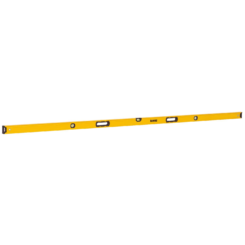 DeWALT 96&quot; Level - yellow with 2 handle holes and 3 vials