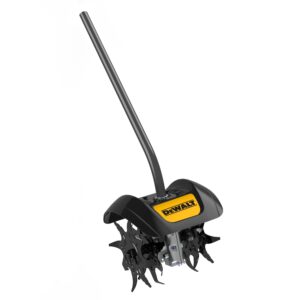Our Dewalt cultivator attachment will transform your DEWALT Universal Attachment Capable Power Head from string trimmer or edger to cultivator.