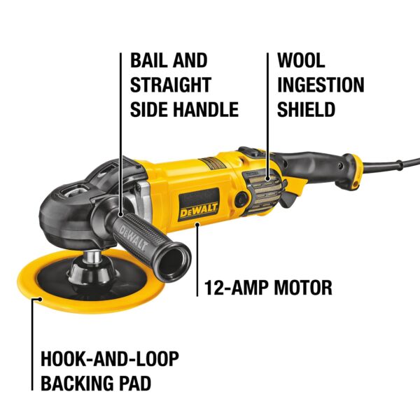 DEWALT 7&quot; / 9&quot; Variable Speed Polisher with Soft Start 2