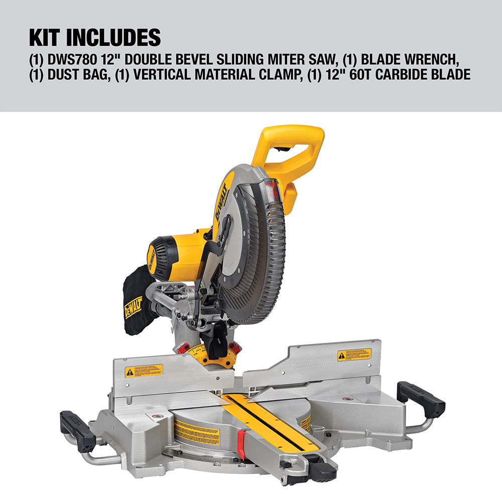 Dewalt flexvolt double bevel deals sliding miter saw