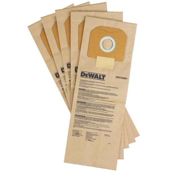 DEWALT Paper Bag (5 Pack) for DEWALT Dust Extractors 1