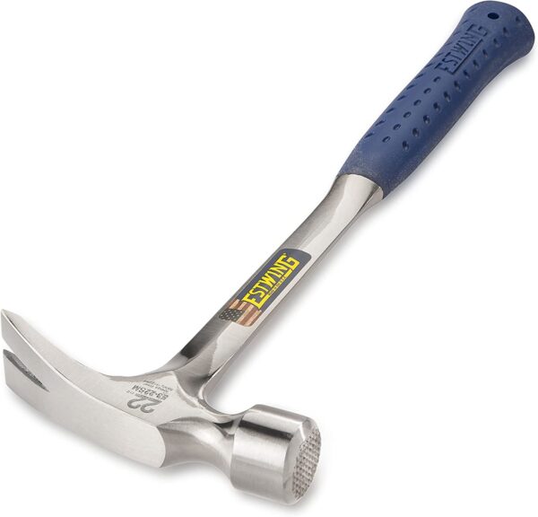 ESTWING 22oz Framing Hammer, Straight Claw, Milled Face 2