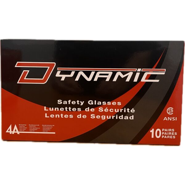 DSI Safety Glasses Clear 4A Anti-fog, Anti-scratch - 10 Pack 1
