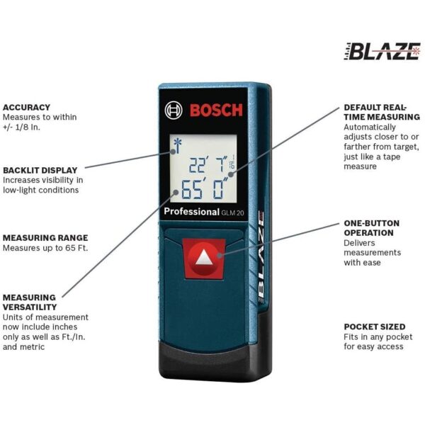 BOSCH BLAZE™ 65 Ft. Laser Measure 3