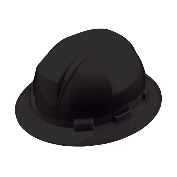 DSI Hard Hat Full Brim Nylon Ratchet Black 1