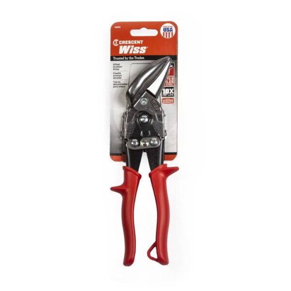 WISS® 9-1/4&quot; MetalMaster® Offset Straight and Left Cut Aviation Snips 3