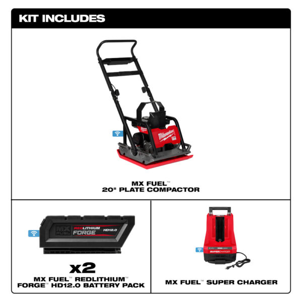 MILWAUKEE MX FUEL™ 20&quot; Plate Compactor Kit 2