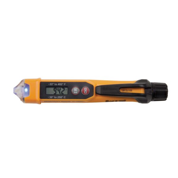 KLEIN Non-Contact Voltage Tester Pen, 12-1000 AC V with Infrared Thermometer 5