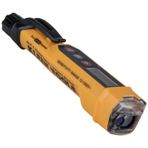 KLEIN Non-Contact Voltage Tester Pen, 12-1000V AC, w/ Laser Distance Meter 1