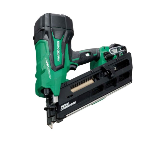 Metabo metal connector cordless nailer with Metabo battery