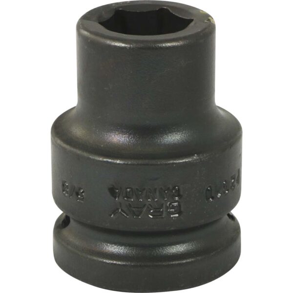 Gray 3/4” drive 6 point 3/4” impact socket