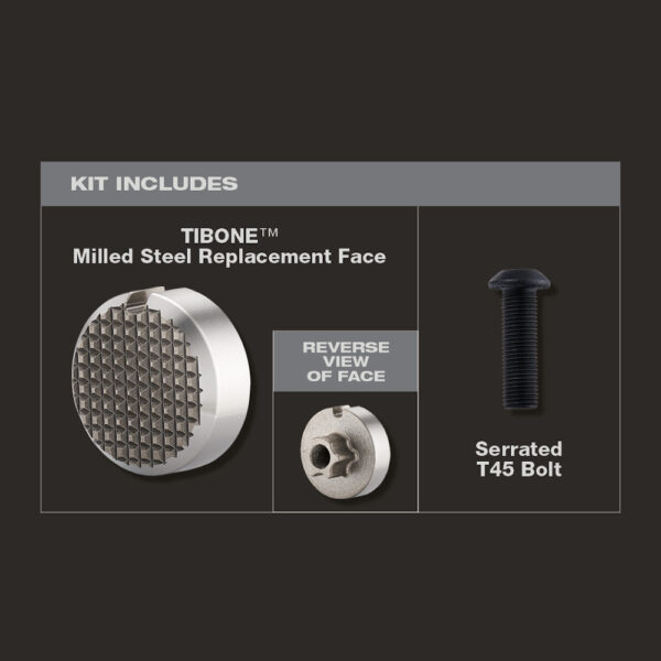 STILETTO® TIBONE™ Milled Steel Replacement Face 3