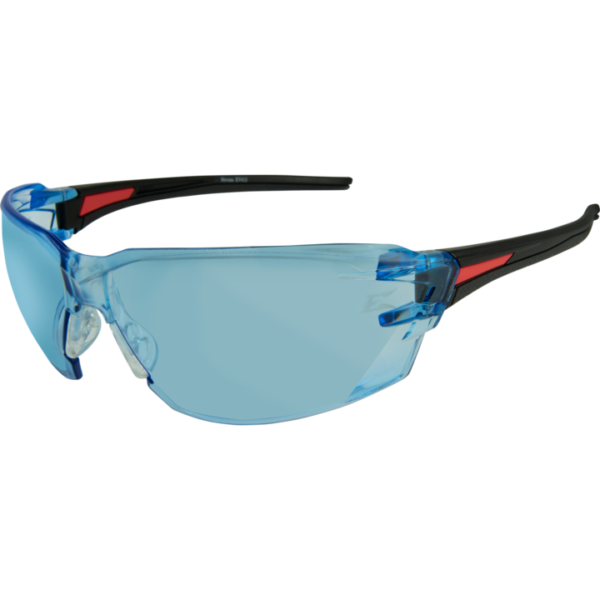 EDGE Nevosa Safety Glasses - Blk Frame Lt Blue Lens 1