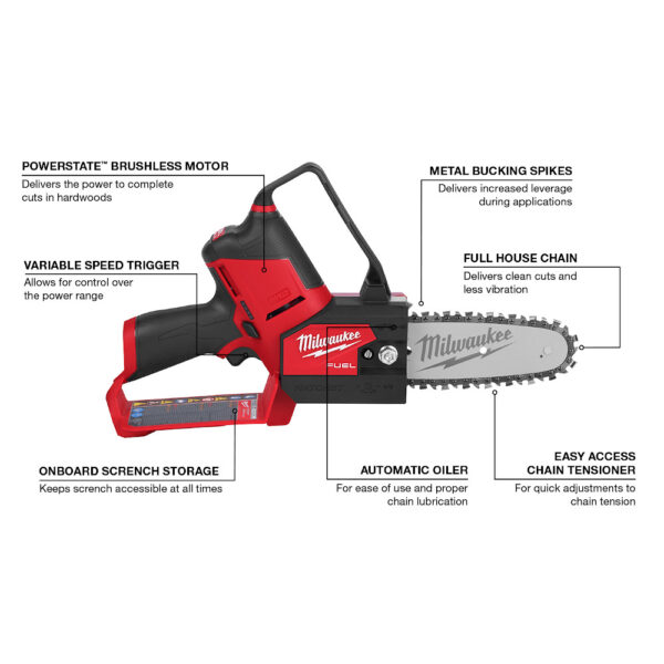 MILWAUKEE M12 FUEL™ HATCHET™ 6&quot; Pruning Saw (Tool-Only) 2