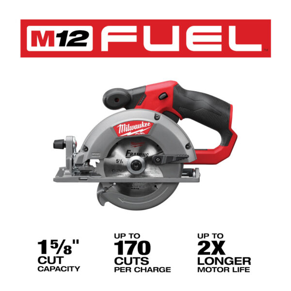 MILWAUKEE M12 FUEL™ 5-3/8" Circular Saw (Tool Only) 3