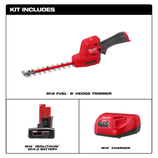 MILWAUKEE M12 FUEL™ 8&quot; Hedge Trimmer Kit 4