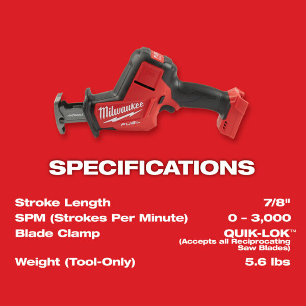 MILWAUKEE M18 FUEL™ Hackzall® (Tool Only) 6