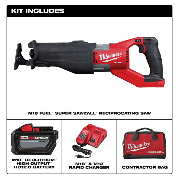 MILWAUKEE® M18 FUEL™ SUPER SAWZALL® Reciprocating Saw Kit 4