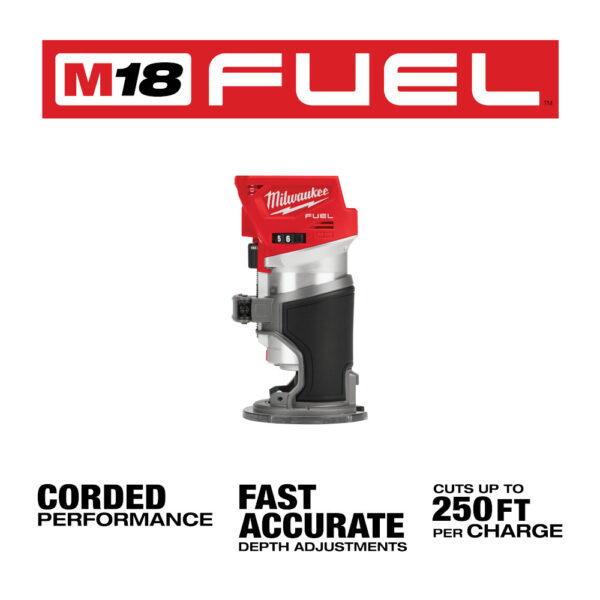 MILWAUKEE® M18 FUEL™ Compact Router (Tool Only) 3