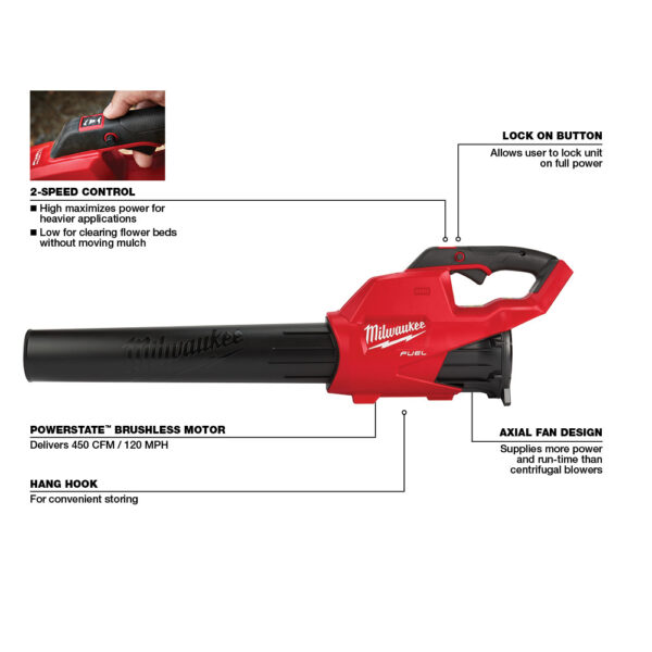MILWAUKEE M18 FUEL™ Blower (Tool Only) 2