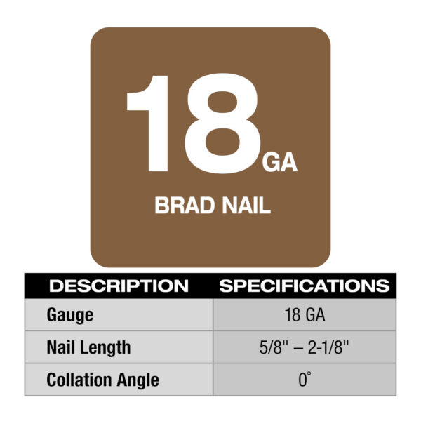 MILWAUKEE® M18 FUEL™ 18 Gauge Brad Nailer (Tool Only) 5