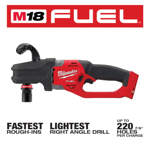 MILWAUKEE M18 FUEL™ HOLE HAWG® Right Angle Drill w/ QUIK-LOK™ (Tool Only) 4