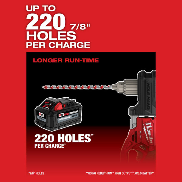 MILWAUKEE M18 FUEL™ HOLE HAWG® Right Angle Drill w/ QUIK-LOK™ (Tool Only) 6
