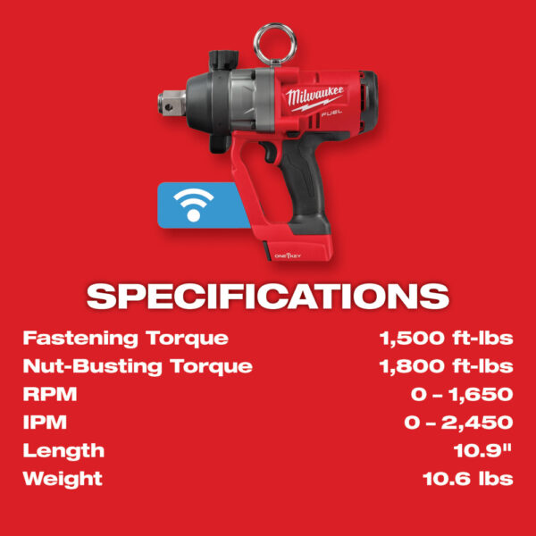 MILWAUKEE® M18 FUEL™ 1&quot; High Torque Impact Wrench w/ ONE-KEY™ 5