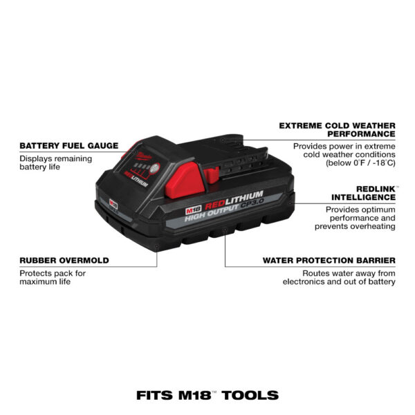 MILWAUKEE M18™ Redlithium™ High Output™ CP3.0 Battery 3