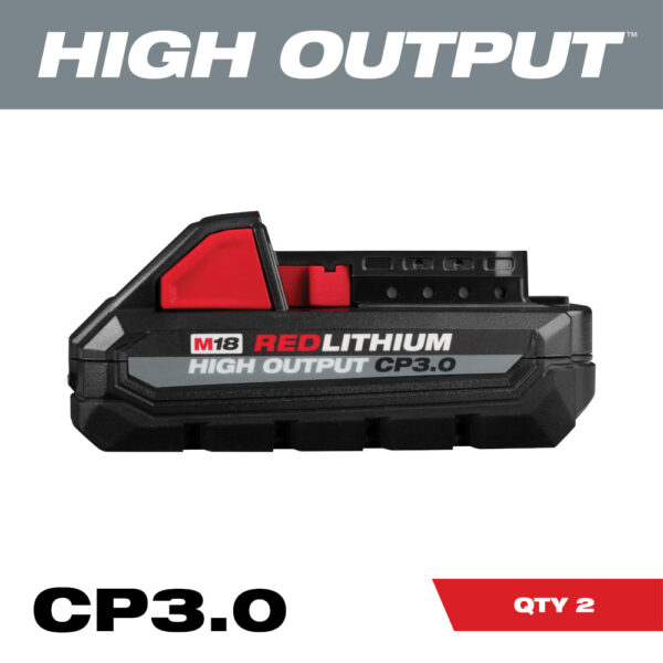 MILWAUKEE M18™ REDLITHIUM™ HIGH OUTPUT™ CP3.0 Battery 2-Pack 2