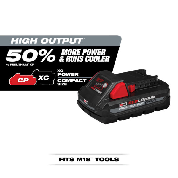 MILWAUKEE M18™ REDLITHIUM™ HIGH OUTPUT™ CP3.0 Battery 2-Pack 3