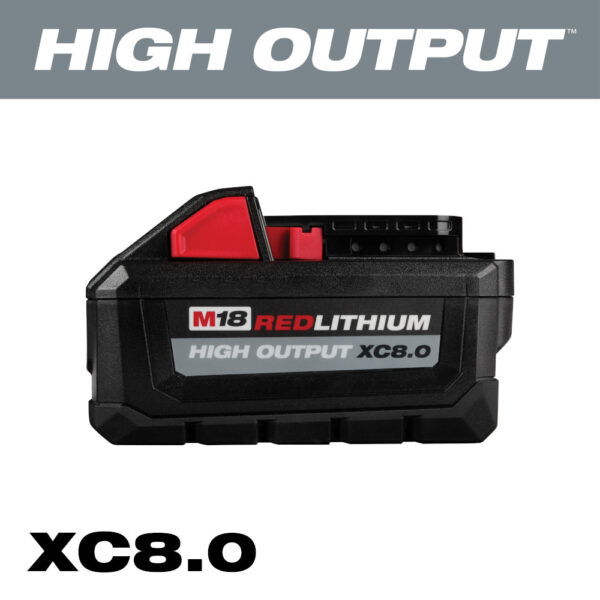 MILWAUKEE M18™ REDLITHIUM™ HIGH OUTPUT™ XC8.0 Battery 4