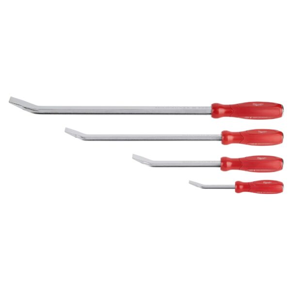 MILWAUKEE® 4 PC Metal Pry Bar Set - 8&quot;, 12&quot;, 18&quot;, and 24&quot; 1