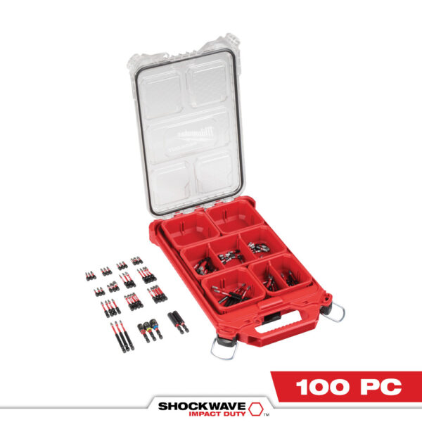 MILWAUKEE 100 Piece Shockwave Packout Can 1