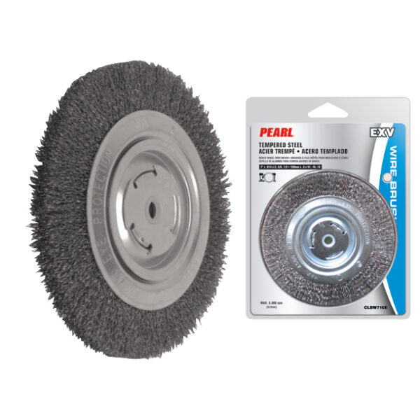 PEARL Wire Wheel for Bench Grinder 6" x 3/4", EXV 1