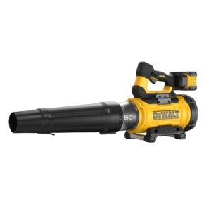 Tackle tough clean-up and clear stubborn debris with the 60V MAX* High Power Brushless Blower. Featuring a compact design and foam for quiet operation, this cordless blower produces up to 78% less noise than gas††. With optimized fan geometry that delivers up to 760 CFM of air volume and 160 mph, this compact blower comes equipped with a flat nozzle, a concentrator nozzle, and a shoulder strap for added versatility in a wide range of applications.
