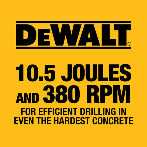 DEWALT 60V MAX* 1-3/4&quot; Brushless Cordless SDS MAX Combination Rotary Hammer Kit 6