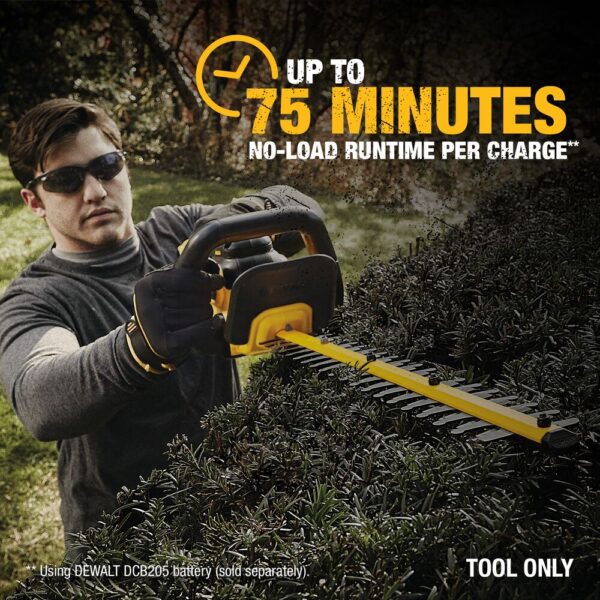 DEWALT® 20V MAX* Lithium Ion 22&quot; Hedge Trimmer (Tool Only) 7
