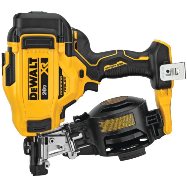 DEWALT 20V MAX* 15° Cordless Coil Roofing Nailer (Tool Only) 1