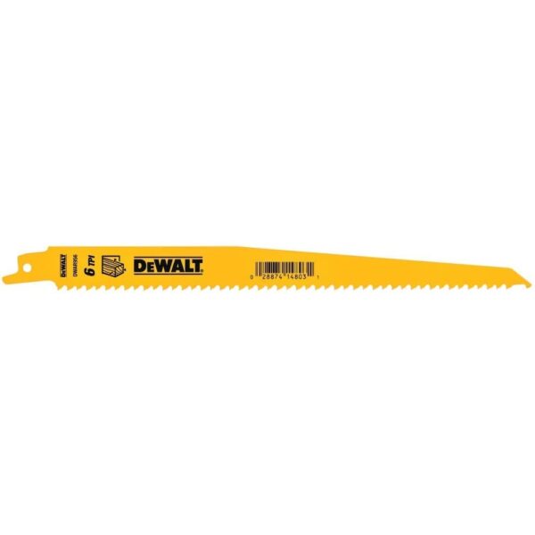 DEWALT® 9″ Recip Blade 6 TPI