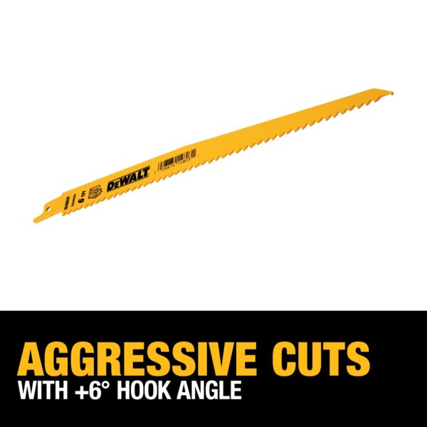 DEWALT® 9" Recip Blade 6 TPI 3