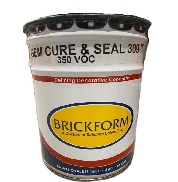 5 Gallon Pail of Brickform Gem Cure & Seal Concrete Sealer