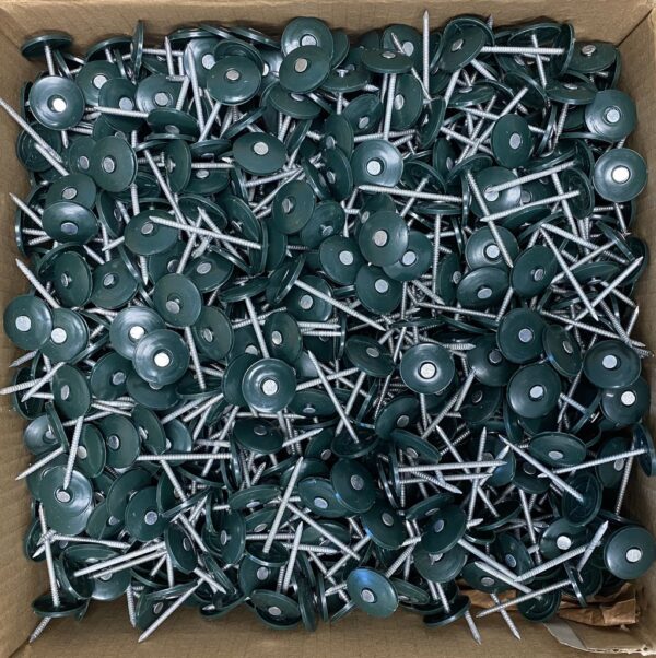 Plastic Cap Hand Nails 2&quot; Electrogalv Ring Shank 2M/Box 2
