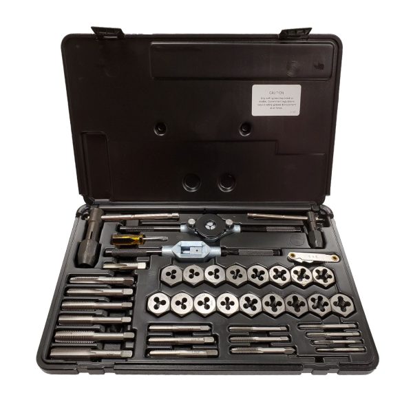 Norseman 40 piece tap and die set in a plastic case