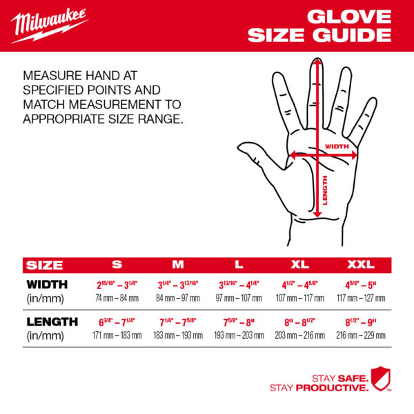 MILWAUKEE® Cut Level 1 Nitrile Dipped Gloves - Medium 3