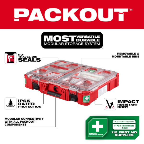 MILWAUKEE PACKOUT™ First Aid Kit TYPE III 5