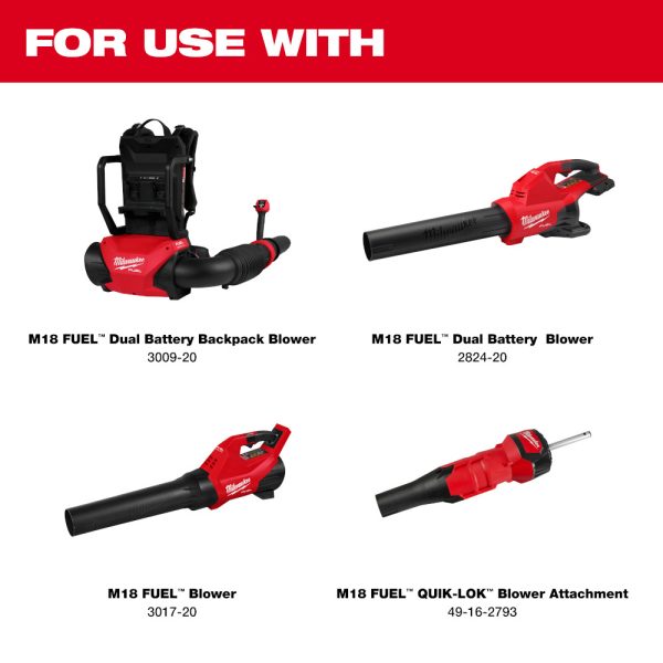 MILWAUKEE Blower Tapered & Flat Nozzle Attachment Kit 2