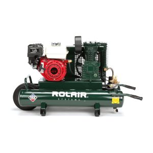 ROLAIR Wheelbarrow Compressor 6.5 hp Honda 9 gal 13.8 cfm
